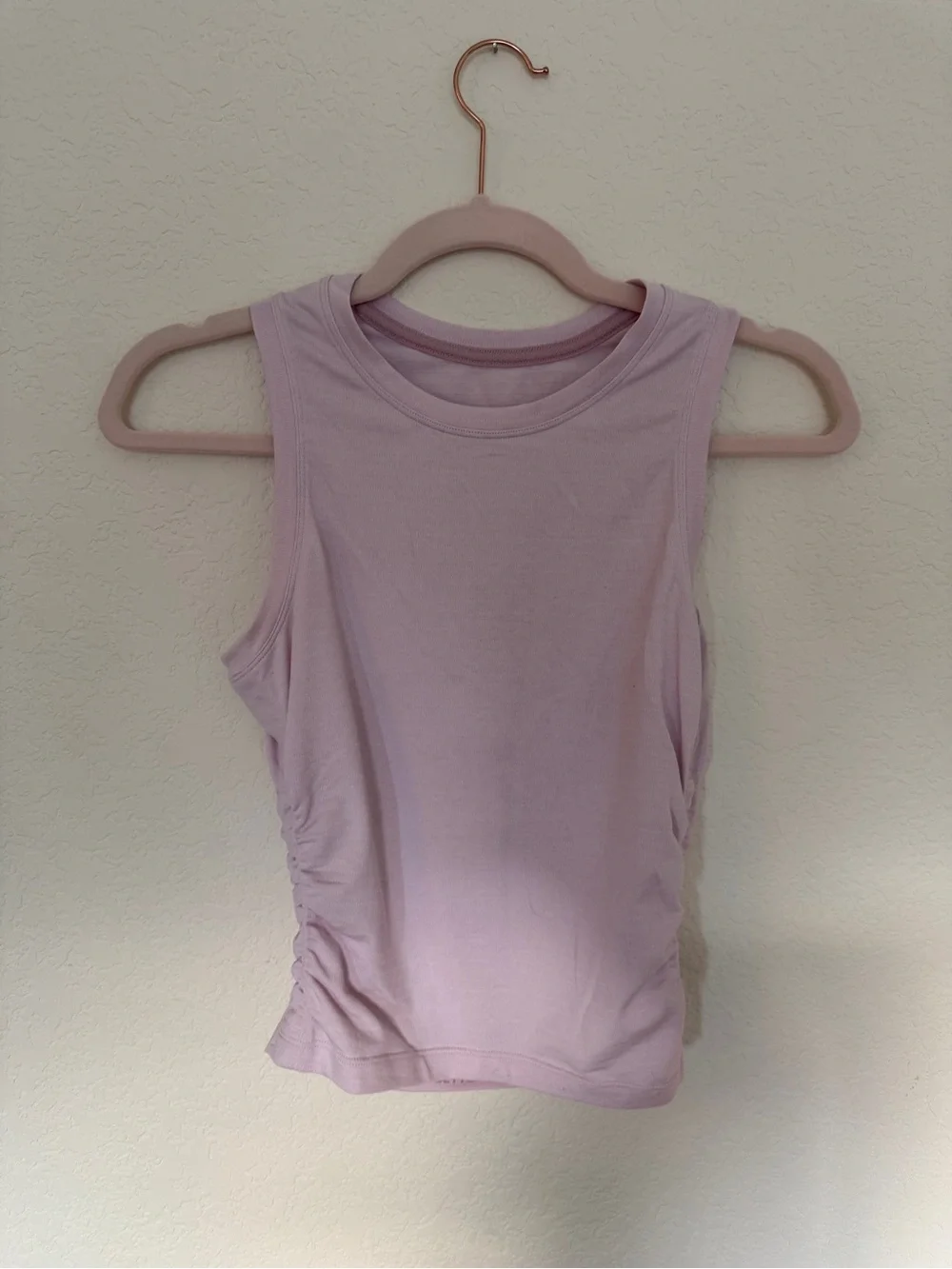 lululemon athletica Lilac Pink Ruched-Side Tank Top